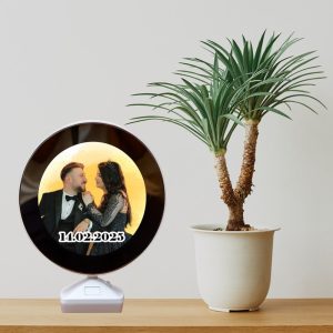 Fotoğraflı Tarihli Led Işıklı Sihirli Ayna