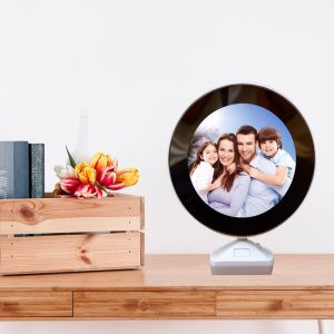 Yuvarlak Led Işıklı Sihirli Ayna Dekoratif Fotoğraf Çerçevesi