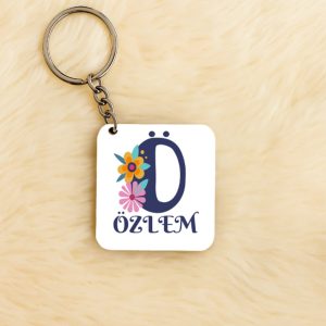 Ö Harfli İsimli Kişiye Özel Anahtarlık