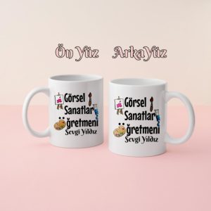 Görsel Sanatlar Öğretmeni Kupa Bardak Kişiye Özel