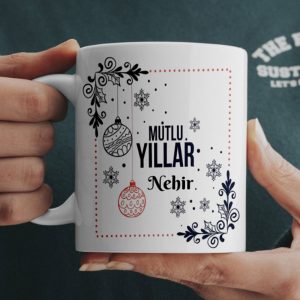 Kişiye Özel Yılbaşı Mesajlı Kupa