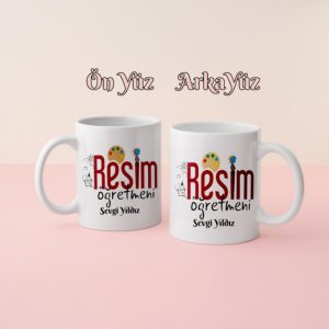 Resim Öğretmeni Kupa Bardak Kişiye Özel
